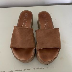 Musse & Cloud platform suede sandals